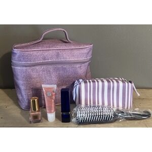 Estée Lauder Gift Set 6 Pieces Lipstick Lipgloss Nail Lacquer Brush New